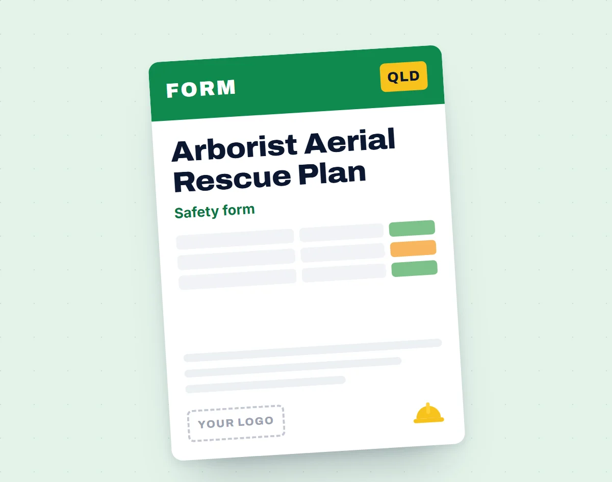 Arborist Aerial Rescue Plan template cover