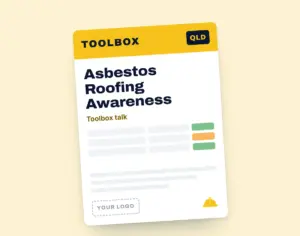 Asbestos Roofing Awareness Toolbox Meeting Template template cover