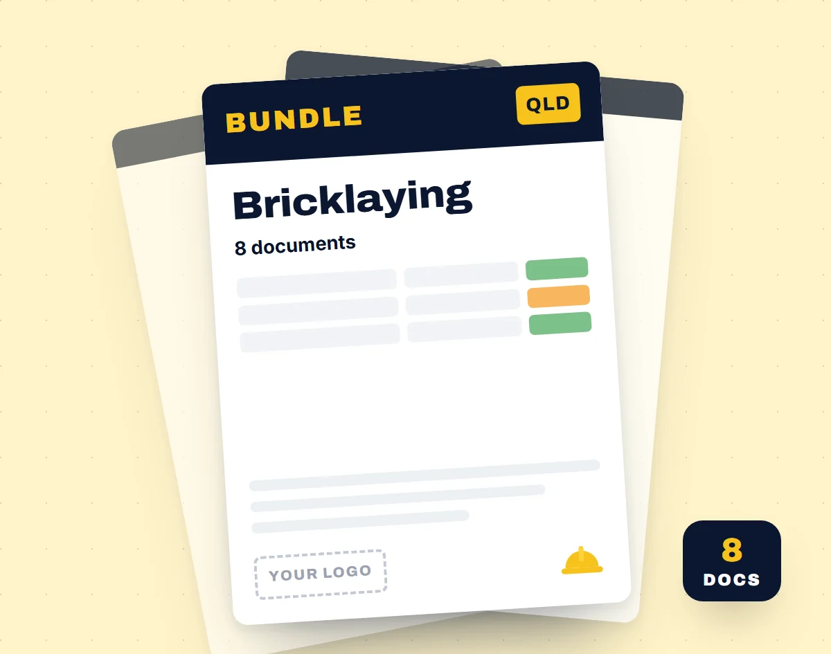 Bricklaying SWMS Bundle