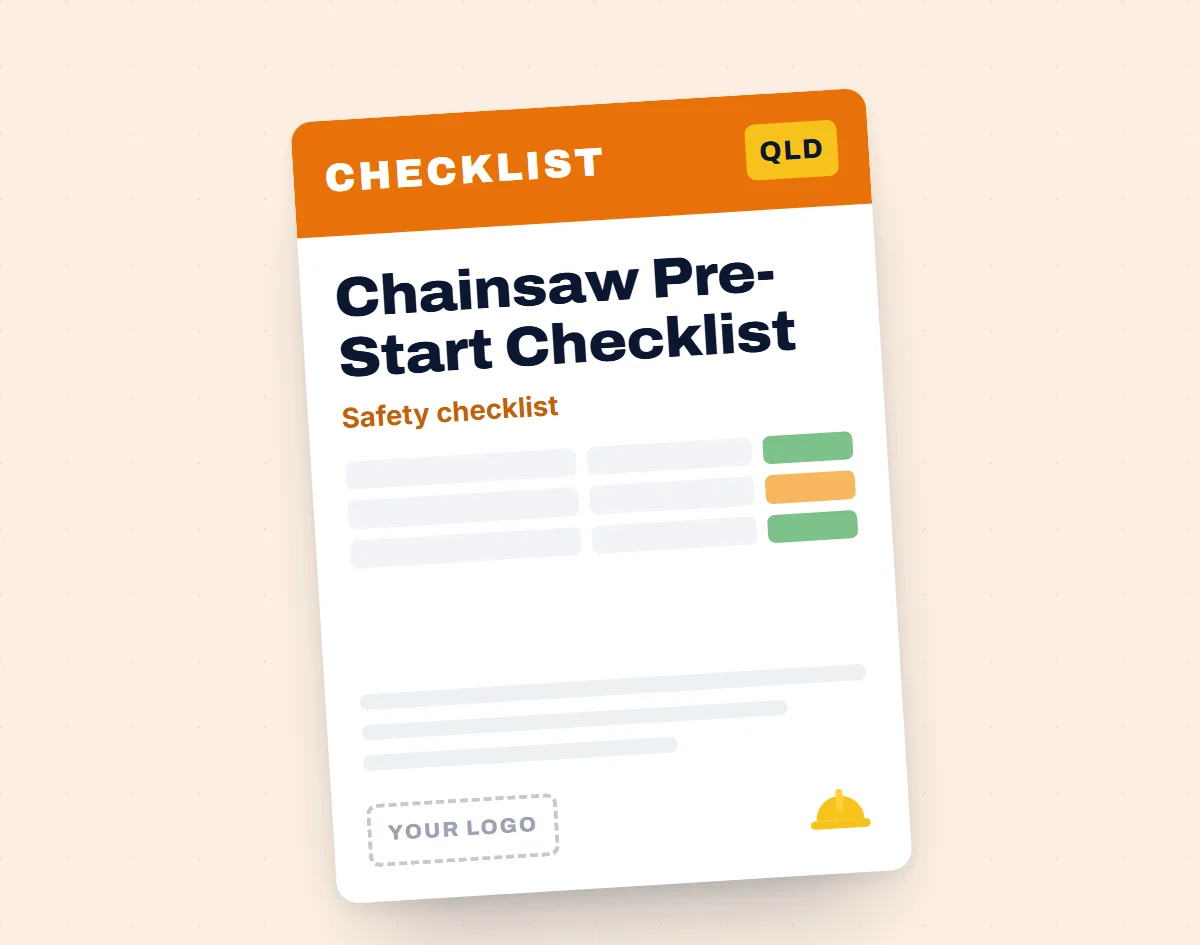 Chainsaw Pre-Start Checklist template cover