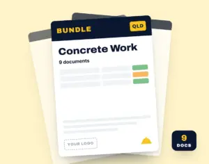 Concrete Work SWMS Bundle template cover