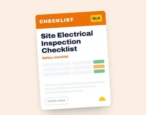 Construction Site Electrical Inspection Checklist template cover