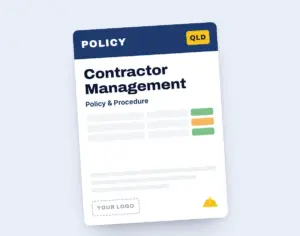 Contractor Management Policy & Procedure Template template cover