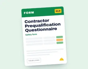 Contractor Safety Prequalification Questionnaire template cover
