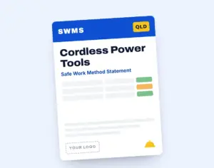 Cordless Power Tools SWMS template cover