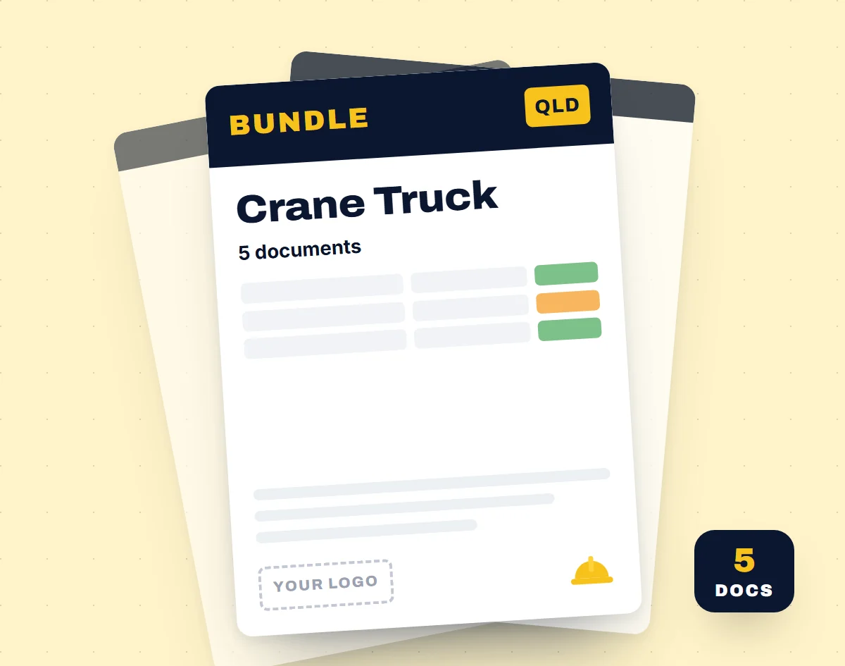 Crane Truck SWMS Bundle