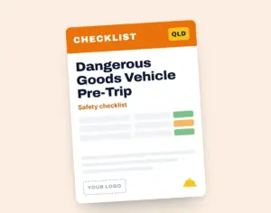 Dangerous Goods Vehicle Pre-Trip Checklist template cover