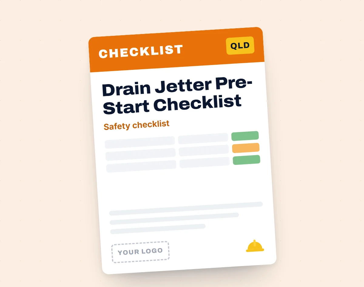 Drain Jetter Pre-Start Checklist template cover