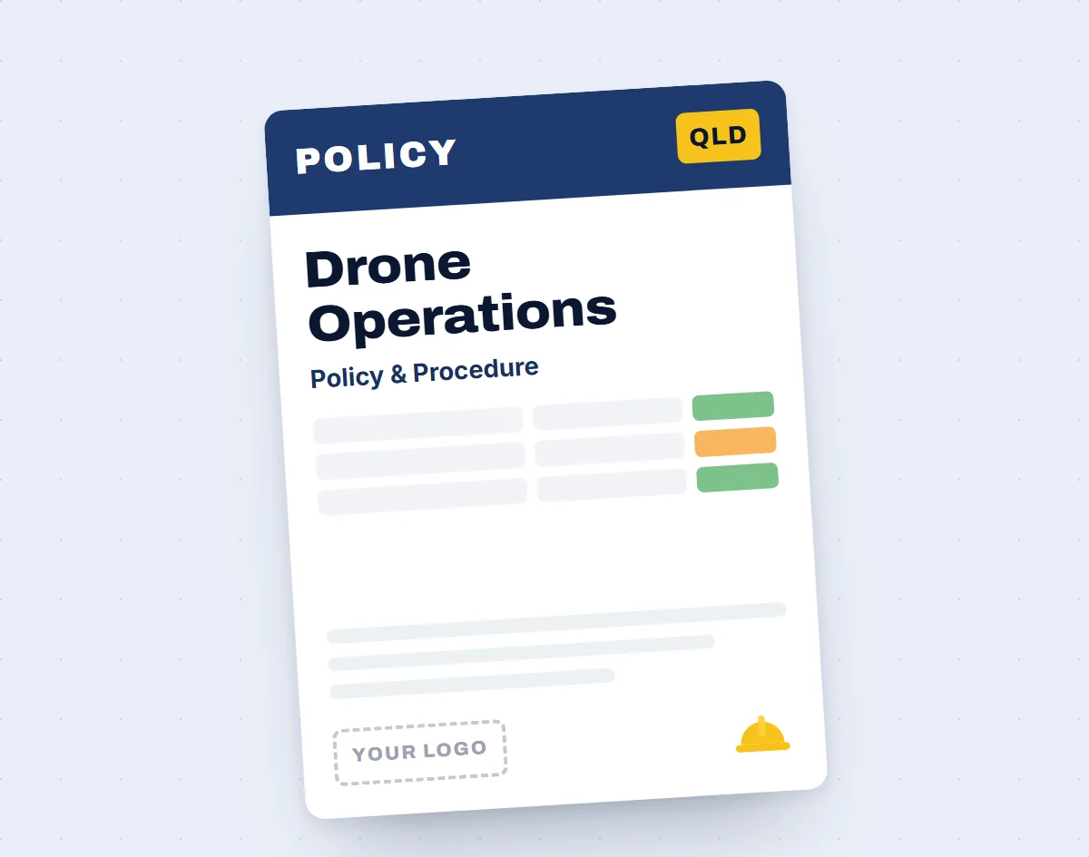 Drone Operations Policy & Procedure Template template cover