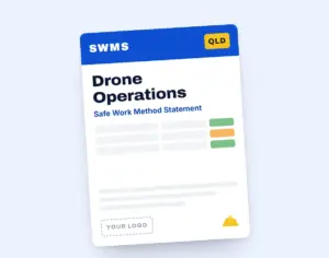 Drone Operations SWMS template cover