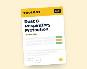 Dust & Respiratory Protection Toolbox Meeting Template template cover