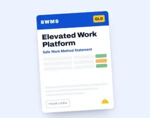 Elevated Work Platform SWMS template cover