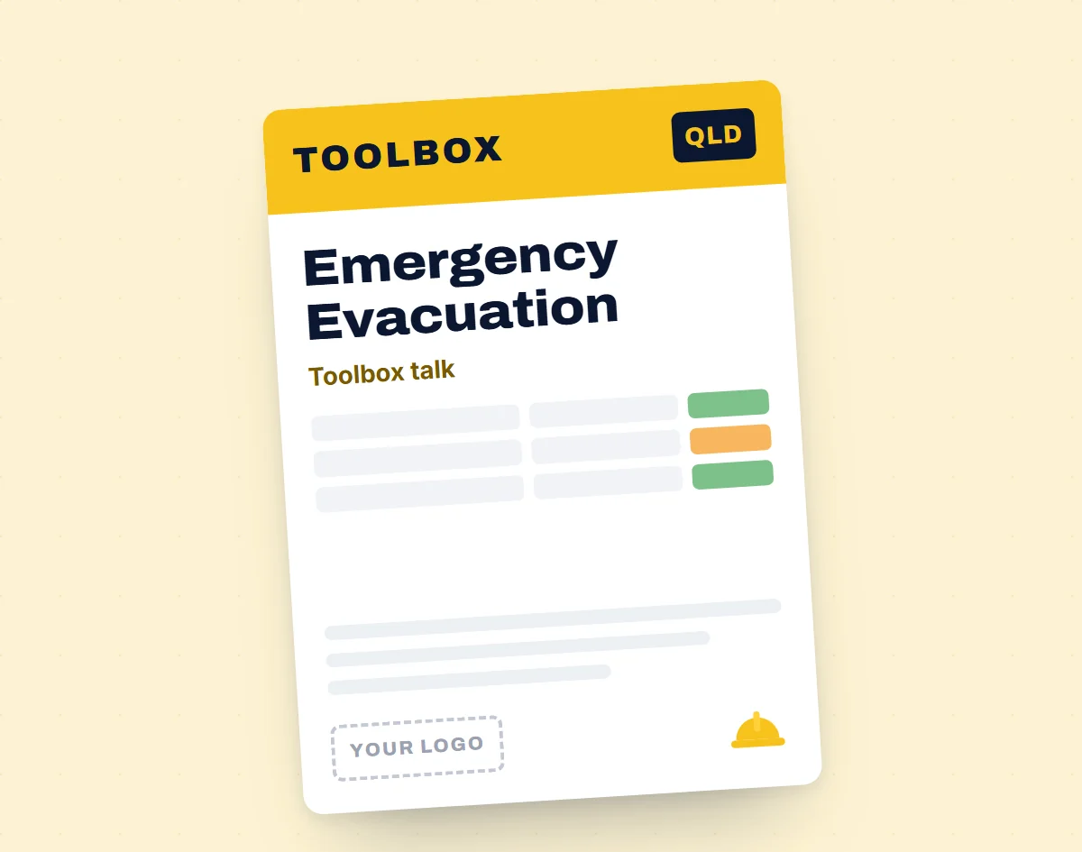 Emergency Evacuation Toolbox Meeting Template template cover
