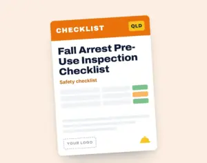 Fall Arrest Equipment Pre-Use Inspection Checklist template cover