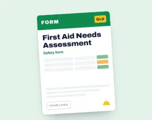 First Aid Needs Assessment template cover