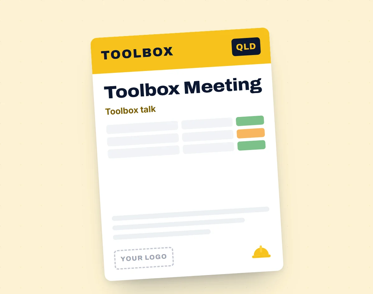 Free Toolbox Meeting Template