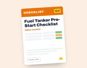Fuel Tanker Pre-Start Checklist template cover