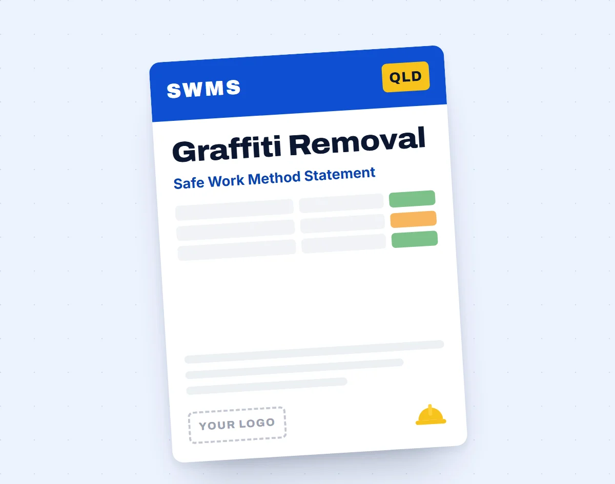Graffiti Removal SWMS template cover