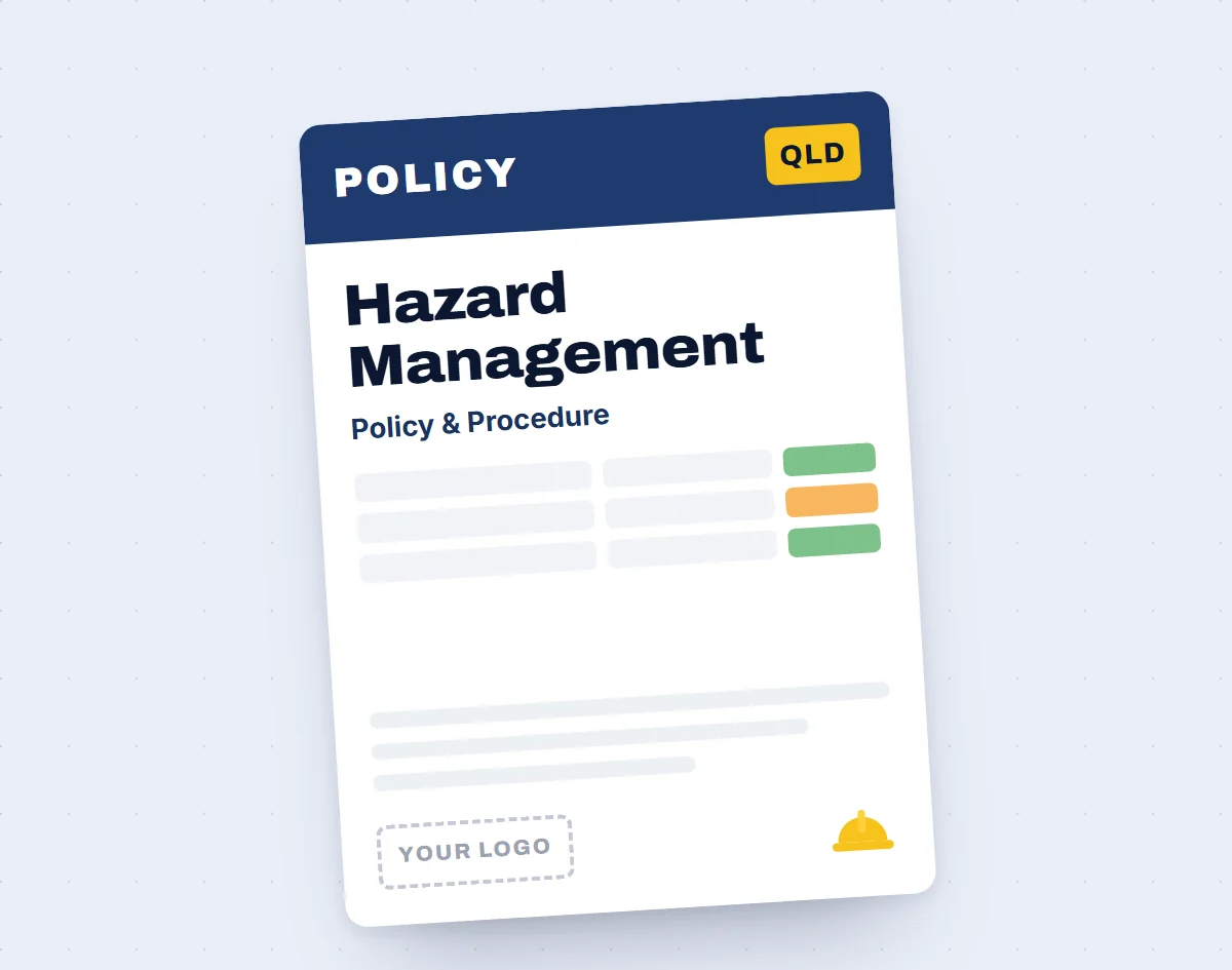 Hazard Management Policy Template