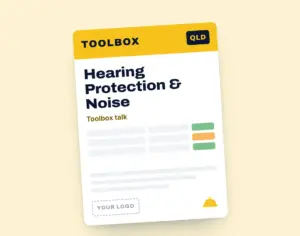 Hearing Protection & Noise Toolbox Meeting Template template cover
