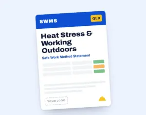 Heat Stress & Working Outdoors SWMS template cover