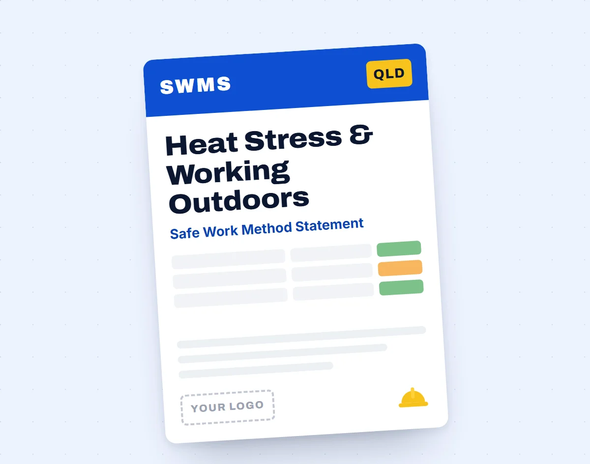 Heat Stress & Working Outdoors SWMS