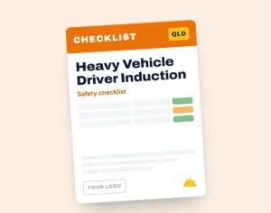 Heavy Vehicle Driver Induction Checklist template cover