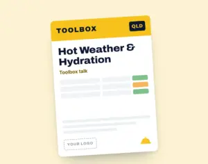 Hot Weather & Hydration Toolbox Meeting Template template cover