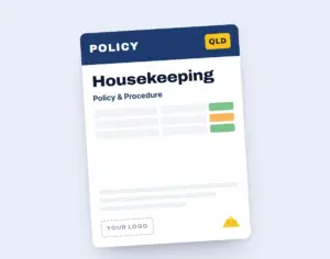 Housekeeping Policy Template template cover