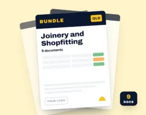 Joinery and Shopfitting SWMS Bundle template cover