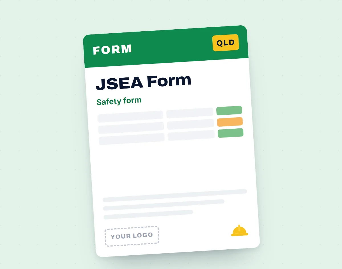 JSEA Form (Job Safety & Environmental Analysis) Template