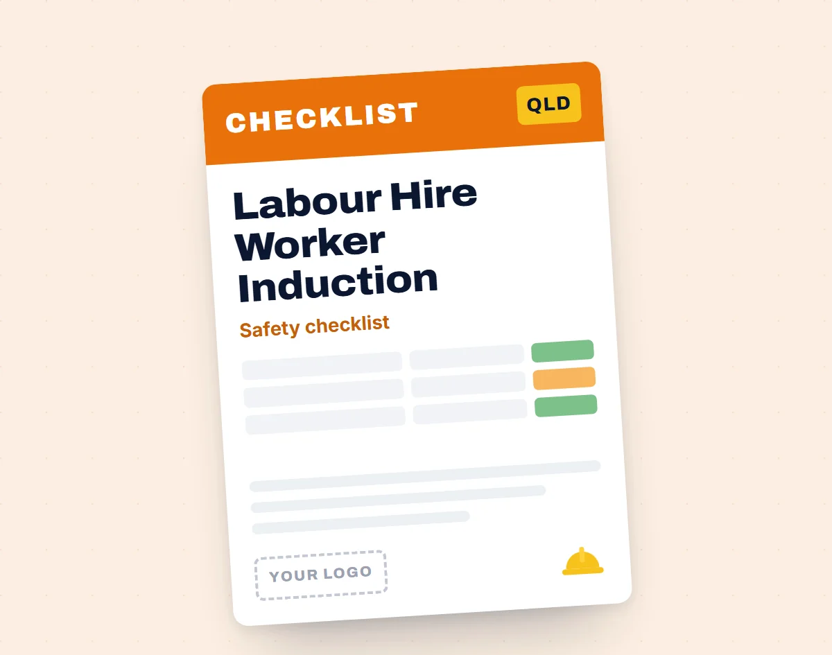 Labour Hire Worker Induction Checklist template cover