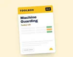 Machine Guarding Toolbox Meeting Template template cover