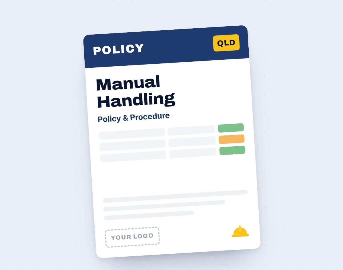 Manual Handling Policy & Procedure Template