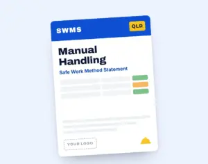 Manual Handling SWMS template cover