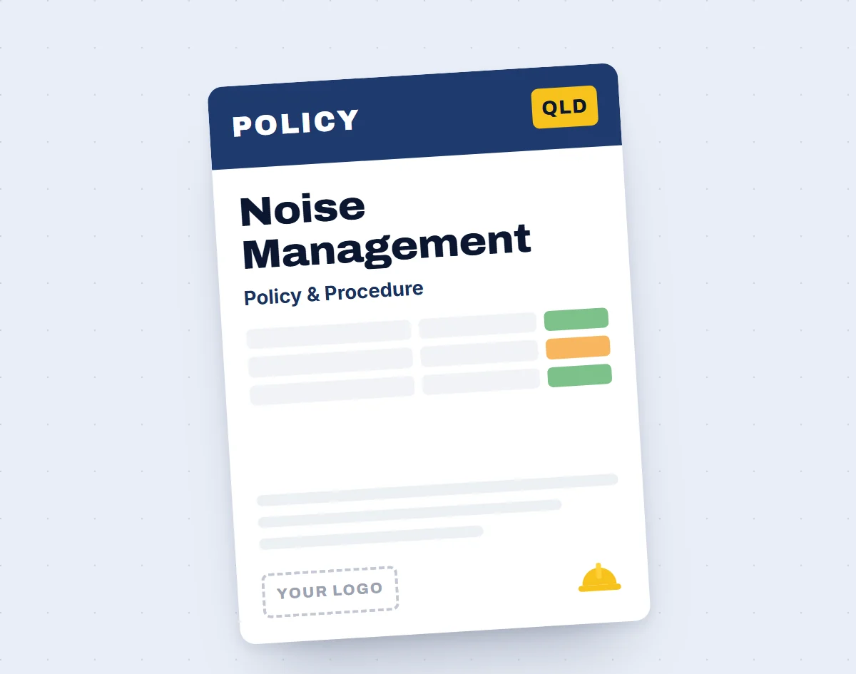 Noise Management Policy Template