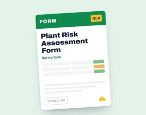 Plant Risk Assessment Form template cover