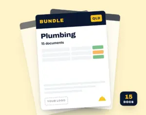 Plumbing SWMS Bundle template cover
