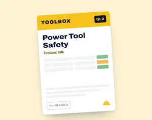 Power Tool Safety Toolbox Meeting Template template cover