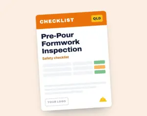 Pre-Pour Formwork Inspection Checklist template cover