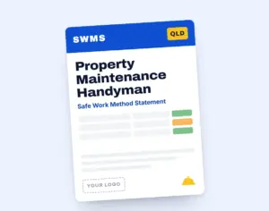 Property Maintenance Handyman SWMS template cover