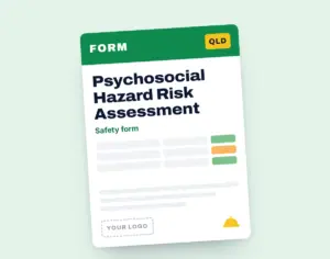 Psychosocial Hazard Risk Assessment Template template cover