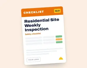 Residential Site Weekly Safety Inspection Checklist template cover