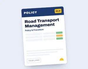Road Transport Management Policy & Procedure Template template cover