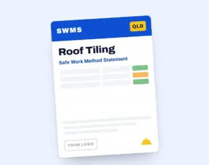 Roof Tiling SWMS template cover