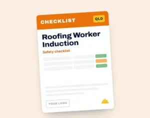 Roofing Worker Induction Checklist template cover
