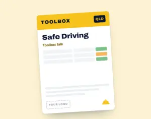 Safe Driving Toolbox Meeting Template template cover