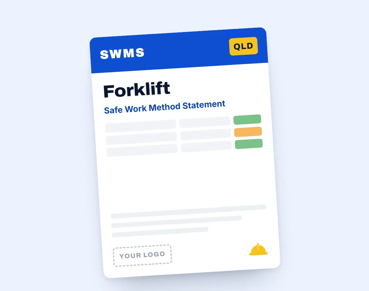 Safe Operation of Forklift SWMS