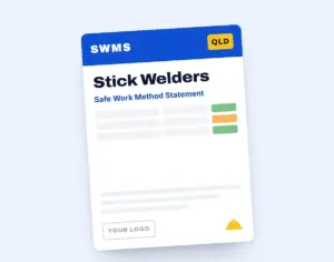 Safe Operation of Stick Welders SWMS template cover