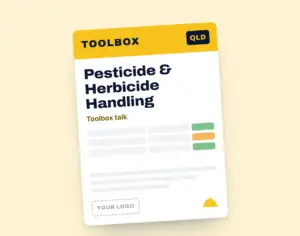Safe Pesticide and Herbicide Handling Toolbox Meeting Template template cover
